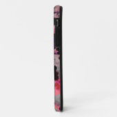 赤黒花柄デザイングラフィックアート Case-Mate iPhoneケース (裏面/左)
