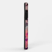赤黒花柄デザイングラフィックアート Case-Mate iPhoneケース (裏面/右)