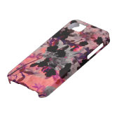 赤黒花柄デザイングラフィックアート Case-Mate iPhoneケース (下部)