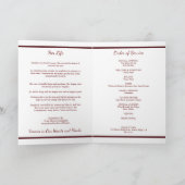 赤黒葬儀の死亡告別式プログラム プログラム (内部)