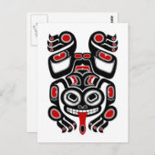 赤黒貝田霊木カエル ポストカード (正面/裏面)