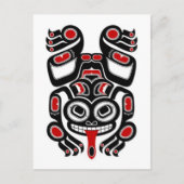 赤黒貝田霊木カエル ポストカード (正面)