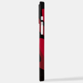 赤黒迷彩柄 iPhoneケース (左側面)