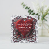 赤黒銀バレンタインハートゴシックロマンス 招待状 (スタンド正面)