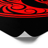 赤黒陰陽猫 ポスター (角)