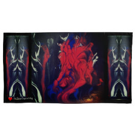 赤黒青白はっきりした抽象芸術 枕カバー