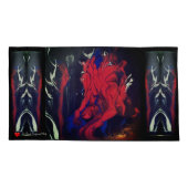 赤黒青白はっきりした抽象芸術 枕カバー (裏面-左)