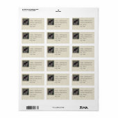 赤黒鳥のカスタム住所 シール (フルシート)