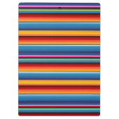 赤黒黄先住民アメリカンブランケットパターン クリップボード (裏面)