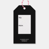 赤黒 |あなたは、ホットココア爆弾ラベル ギフトタグ (裏面)