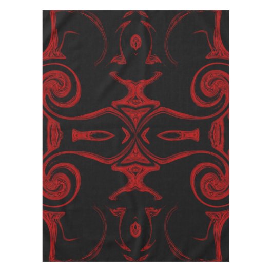 赤黒 テーブルクロス (正面)