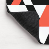 赤黒、モダントレンディー、都市幾何学デザイン マウスパッド (コーナー)