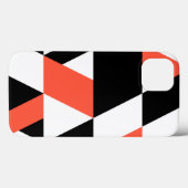 赤黒、モダントレンディー、都市幾何学デザイン Case-Mate iPhoneケース (裏面 (横))