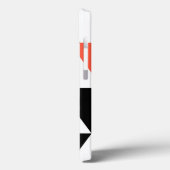 赤黒、モダントレンディー、都市幾何学デザイン Case-Mate iPhoneケース (裏面 / 左)