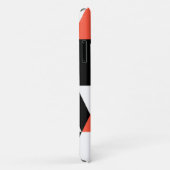 赤黒、モダントレンディー、都市幾何学デザイン Case-Mate iPhoneケース (裏面/右)