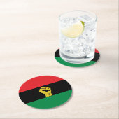 赤黒+緑コースター ラウンドペーパーコースター (インサイチュ)