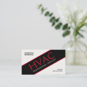 赤黒HVACサービス 名刺 (スタンド正面)