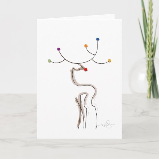 赤鼻のクリスマストナカイ シーズンカード (正面)