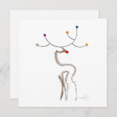 赤鼻のクリスマストナカイ シーズンカード (正面/裏面)