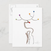 赤鼻のクリスマストナカイ シーズンポストカード (正面/裏面)