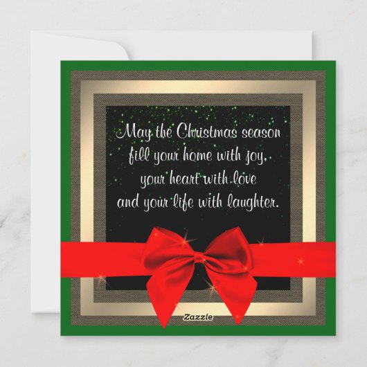 赤鼻のトナカイのクリスマスカード『カワイトルドルフ』 シーズンカード (裏面)