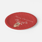 赤鼻のトナカイの漫画『カワイトルドルフ』 ペーパープレート (アングル)