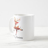 赤鼻のトナカイ ルドルフ クリスマス コーヒーマグカップ (正面左)