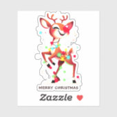 赤鼻のトナカイ ルドルフ クリスマス シール (シート)