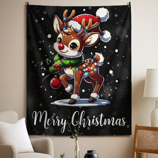赤鼻のトナカイ ルドルフ クリスマス タペストリー