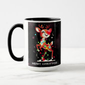 赤鼻のトナカイ ルドルフ クリスマス マグカップ (左)