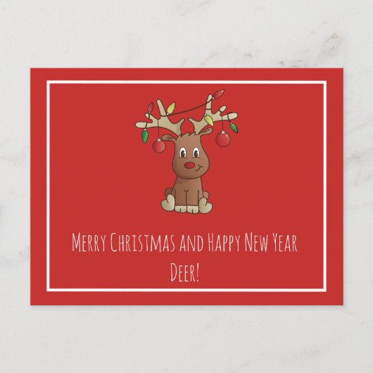 赤鼻トナカイのルドルフ ポストカード (正面)