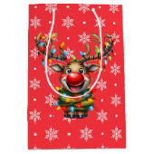 赤鼻トナカイのルドルフ ミディアムペーパーバッグ (正面)