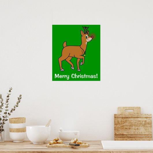 赤鼻トナカイ ポスター (キッチン)