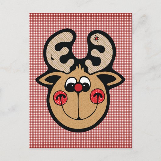 赤鼻トナカイ ポストカード (正面)