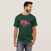 赤1966年のChevy Chevelle SS 396 Tシャツ (正面フル)