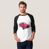 赤1966年のChevy Chevelle SS 396 Tシャツ (正面フル)