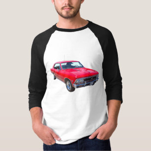 赤1966年のChevy Chevelle SS 396 Tシャツ