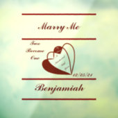 赤2が1人のハートになる ウィンドウサイン (シート3)