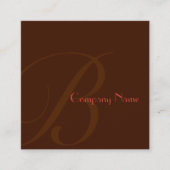 赤2トーン スクエア名刺 (正面)