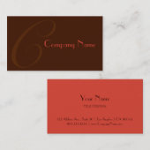 赤2トーン 名刺 (正面/裏面)