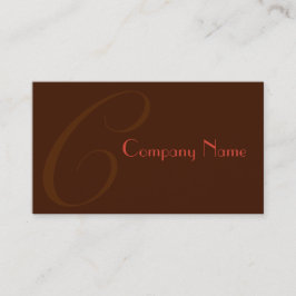 赤2トーン 名刺