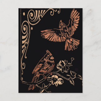 赤2個の深紅色 ポストカード