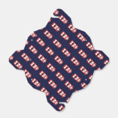 赤2階建てのバスパーティー特典ボックス フェイバーボックス (折り畳みなし)