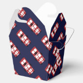 赤2階建てのバスパーティー特典ボックス フェイバーボックス (オープン)