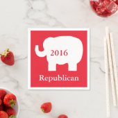 赤2016共和党政治選挙イベント スタンダードカクテルナプキン (インサイチュ)