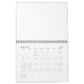 赤2016空白の年カレンダー カレンダー (2月 2027)