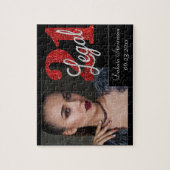 赤21とリーガル |モダン誕生日21日の写真 ジグソーパズル (縦)