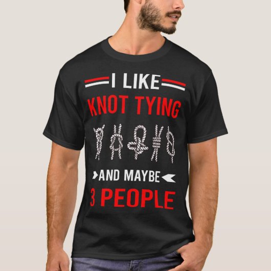 赤3人結び Tシャツ (正面)