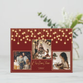 赤3枚の写真クリスマスタイム金ゴールド シーズンカード (スタンド正面)