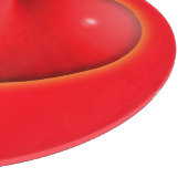 赤3白熱［赤熱］光を放つ-Dハート カッティングボード (角)